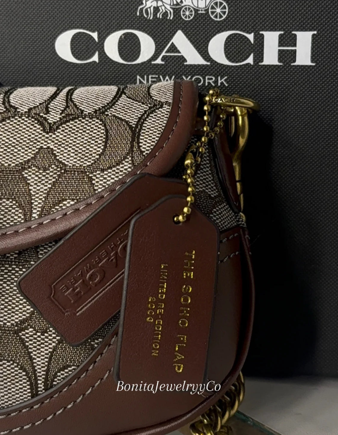Brand new brown vintage purse