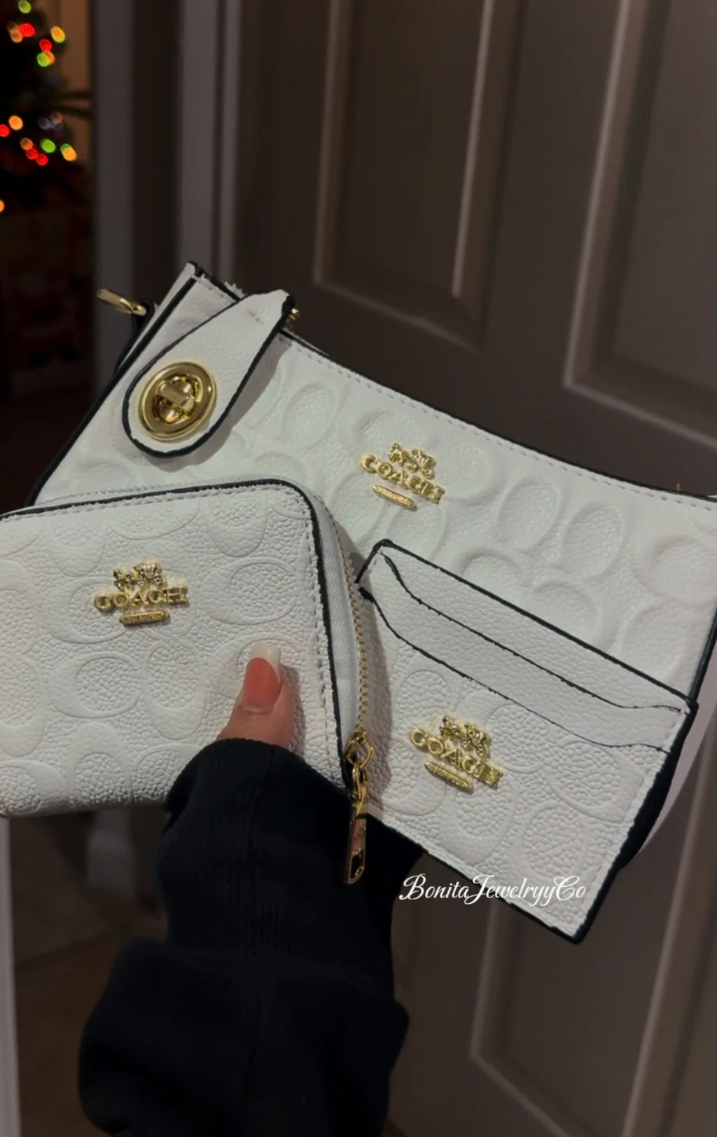 White purse set