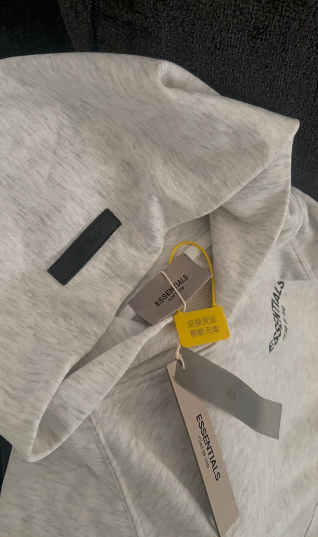 Grey Men hoodie - Essential