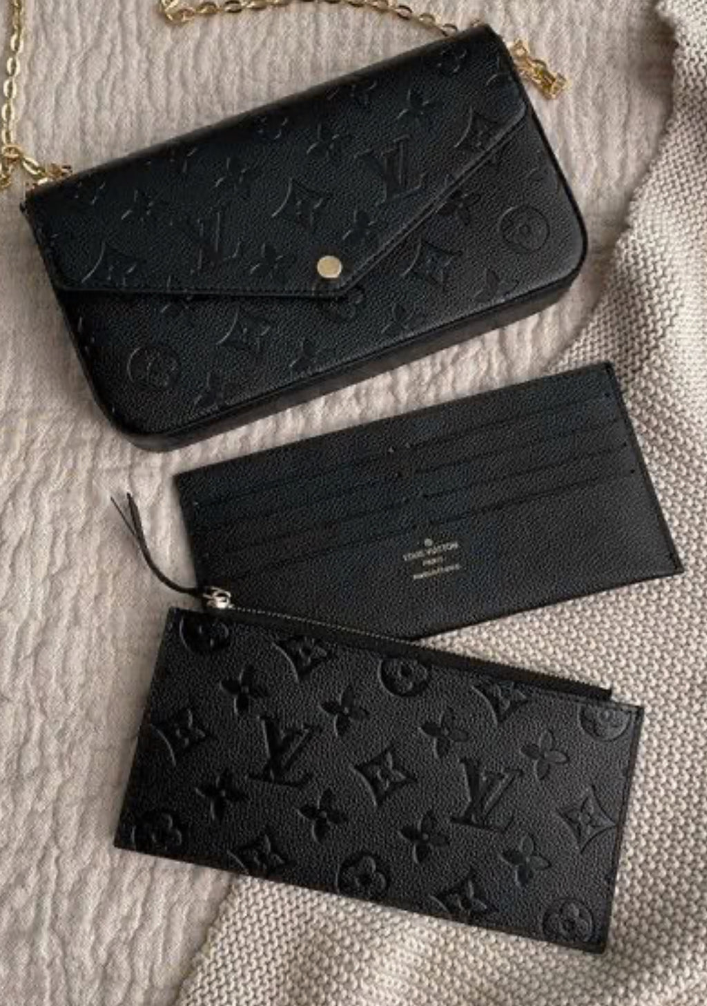 Black 3pc hand bag