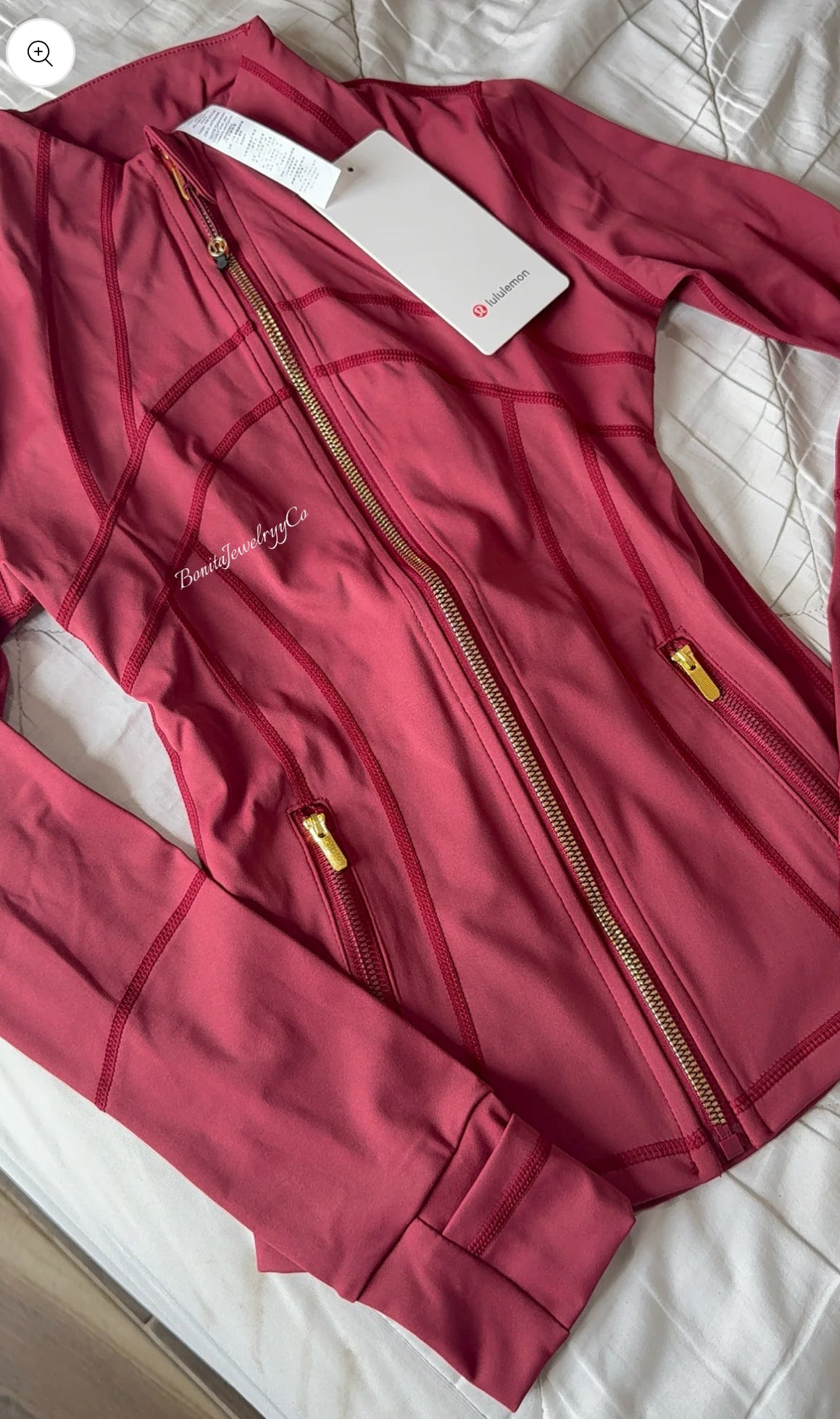 Full length Burgundy Lulu Jacket