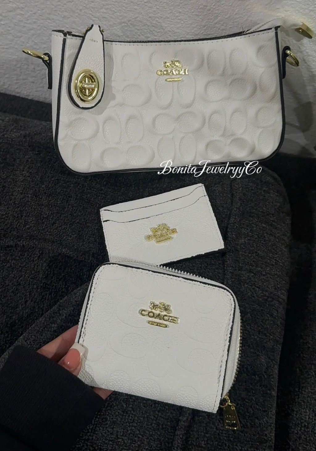 White purse set