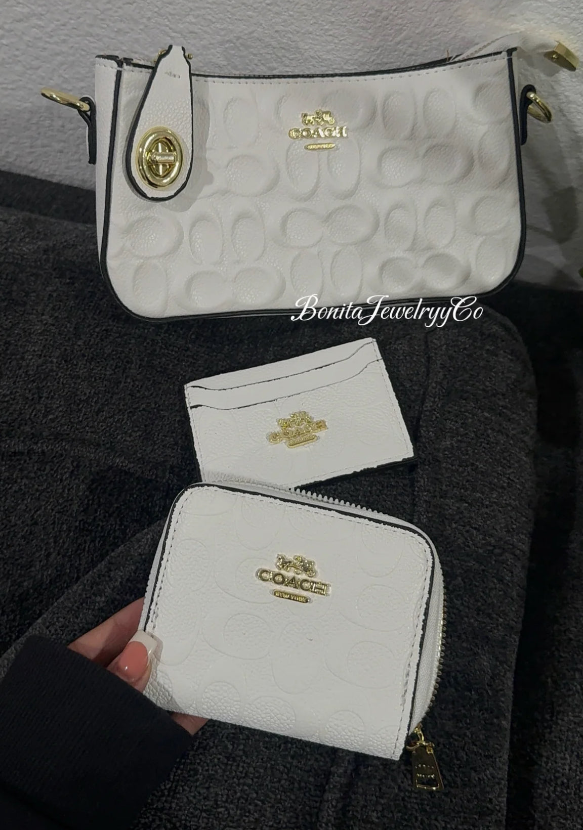 White purse set