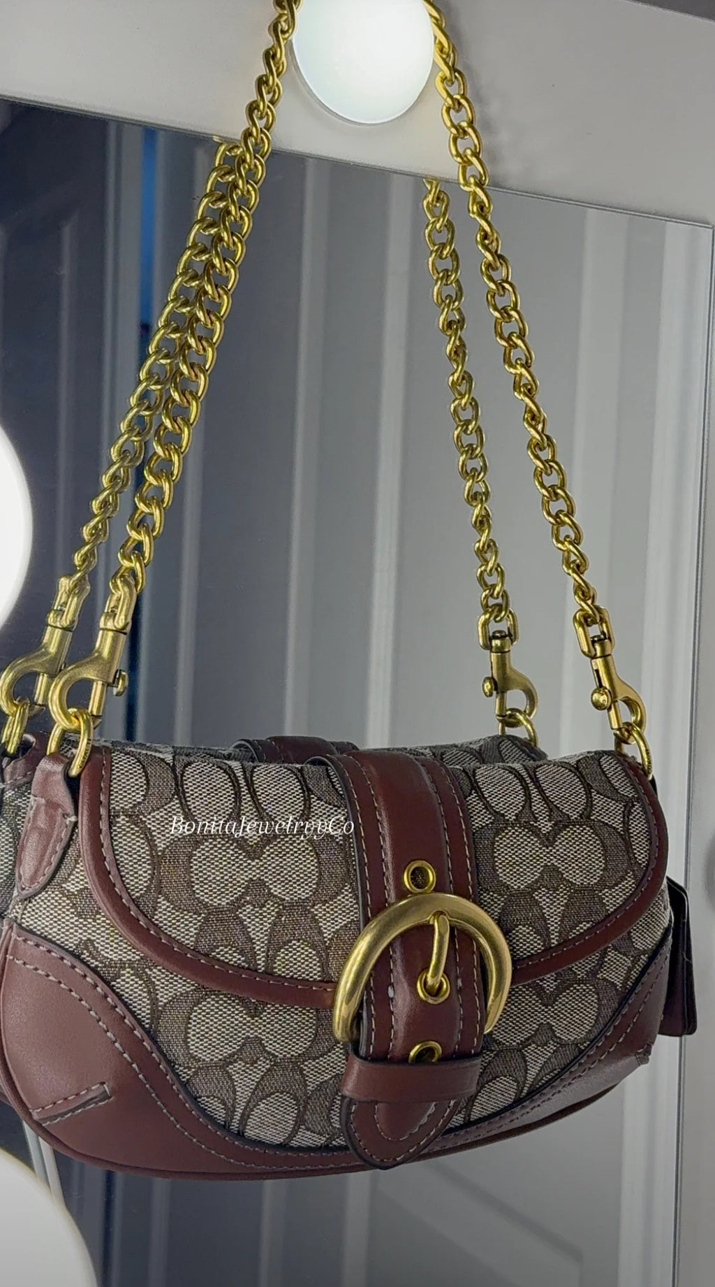 Brand new brown vintage purse
