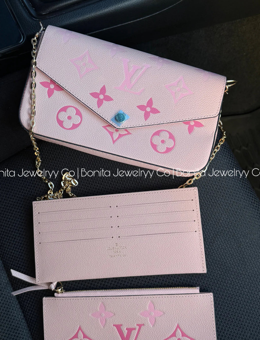 3pc cross body bag - pink color