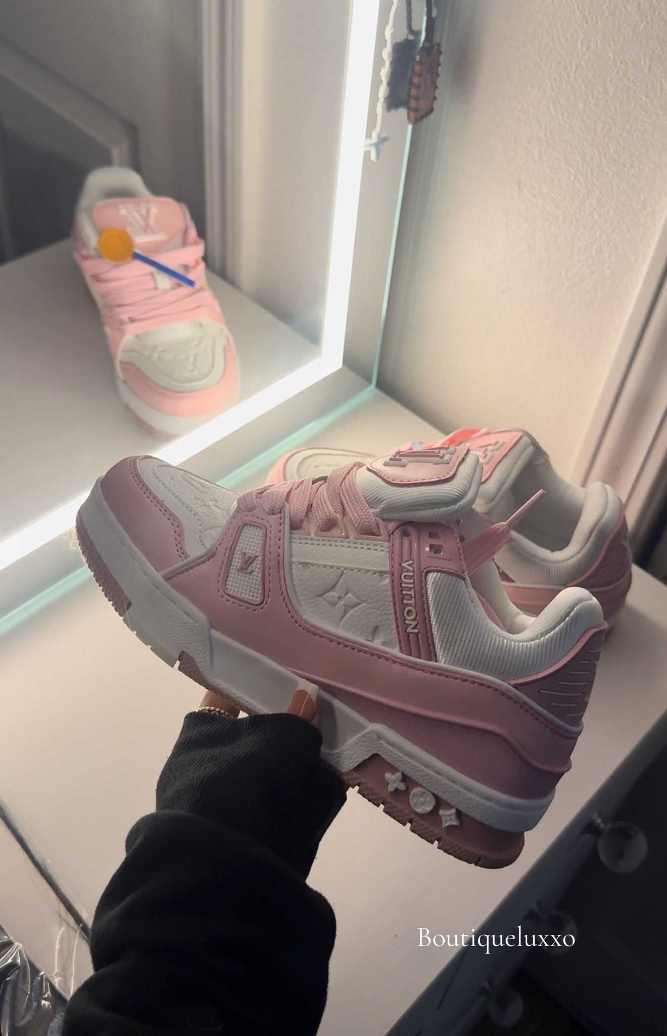 Pink shoes
