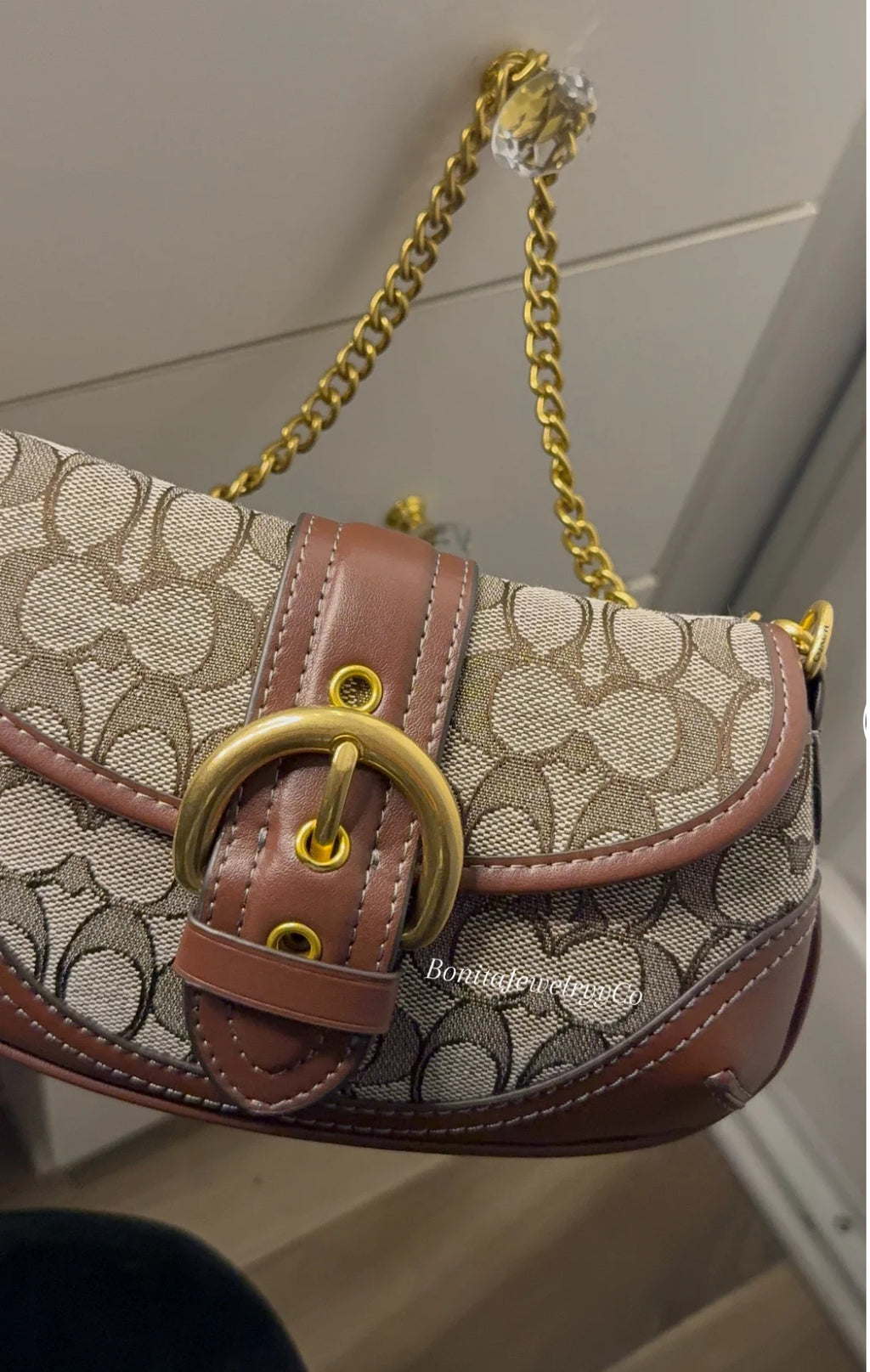 Brand new brown vintage purse