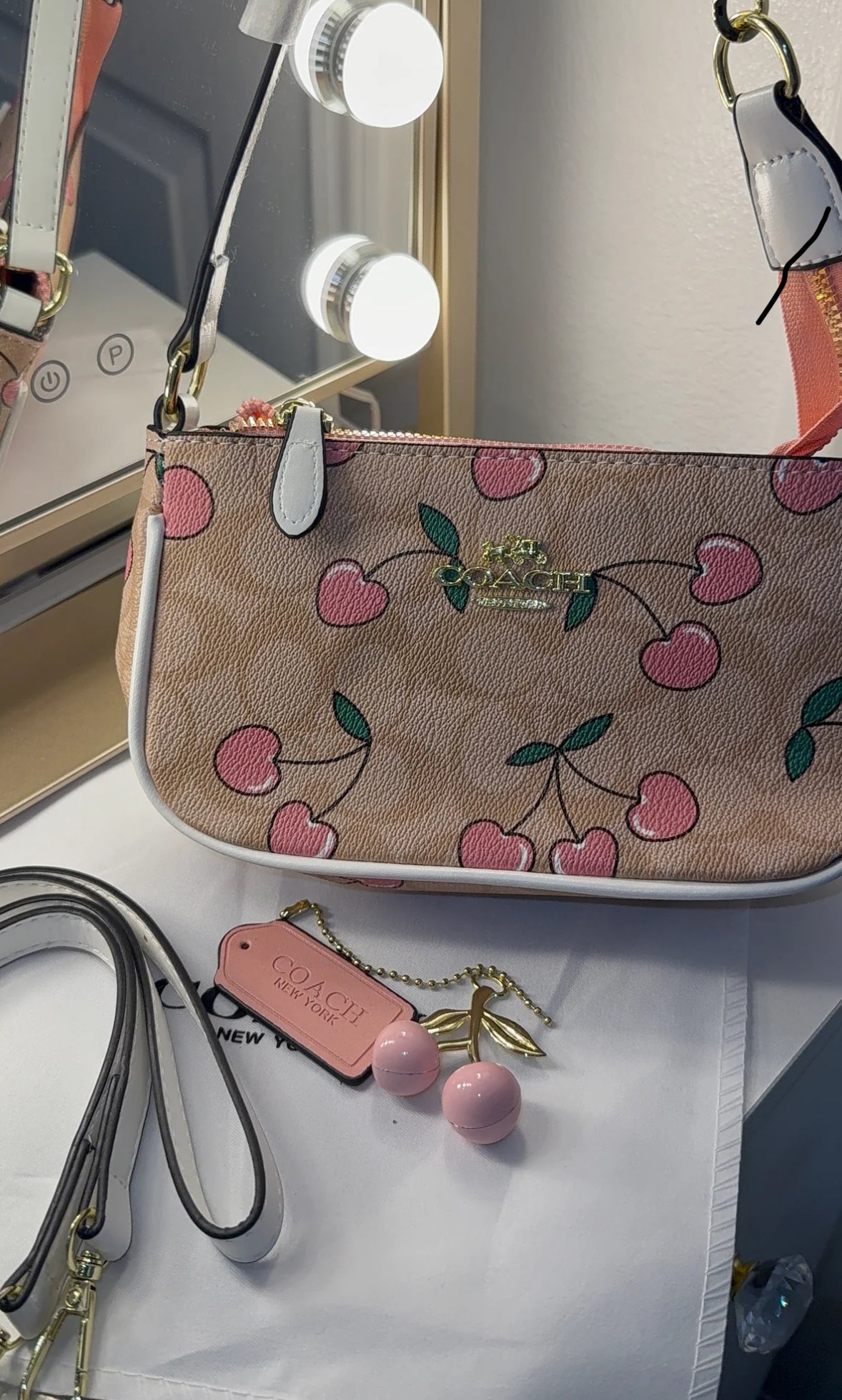 Mini Brown cherry 🍒purse