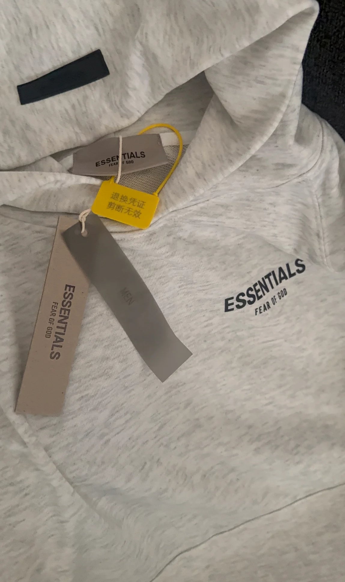 Grey Men hoodie - Essential