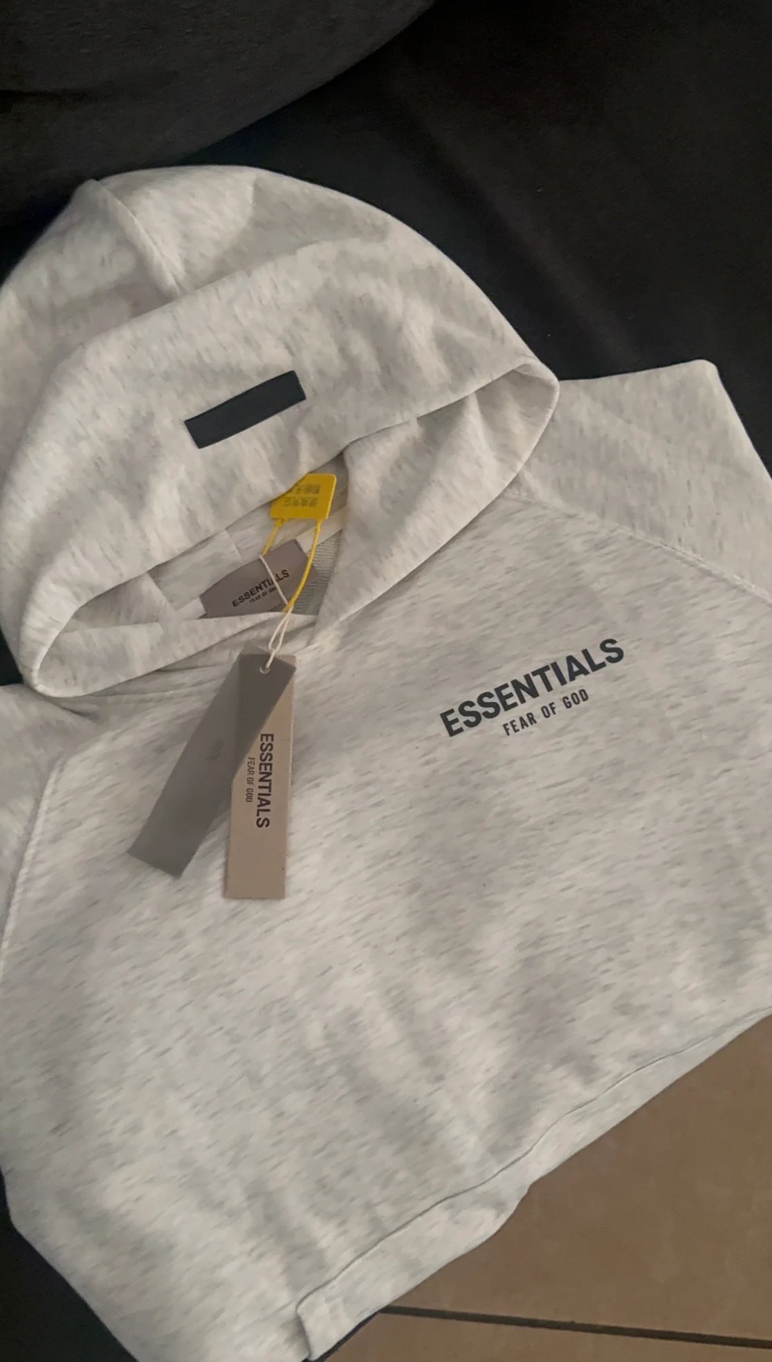 Grey Men hoodie - Essential