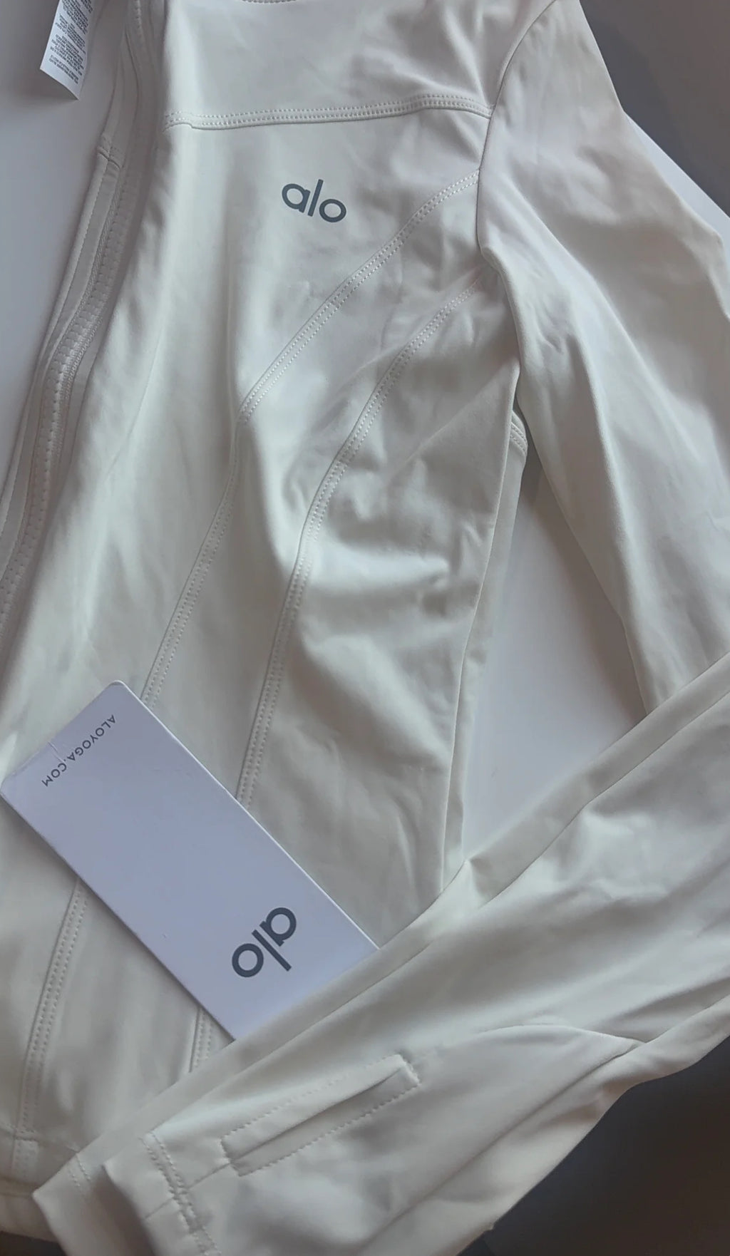 Creamy White Zip Up jacket