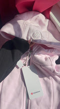 🎀Baby pink Lulu zip up hoodie ( full length )