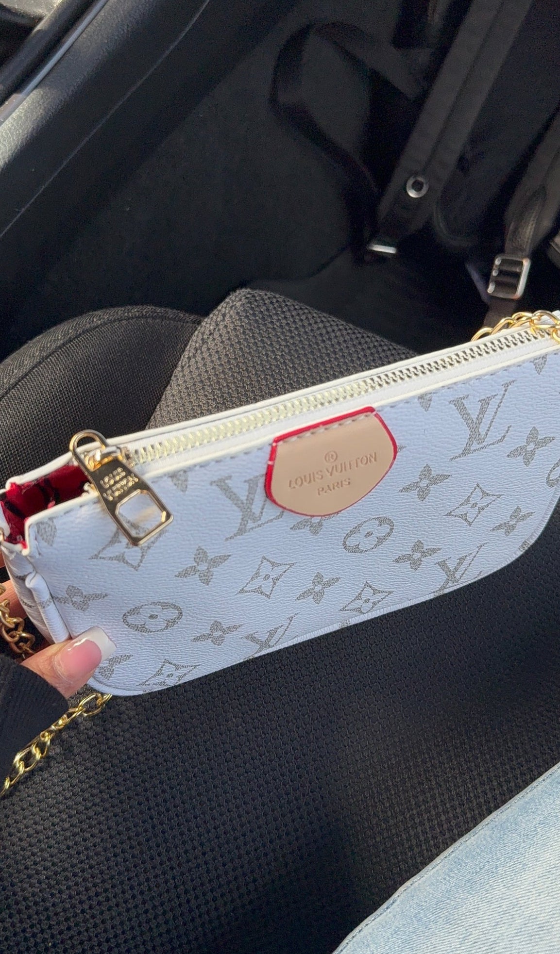 Mini white purse