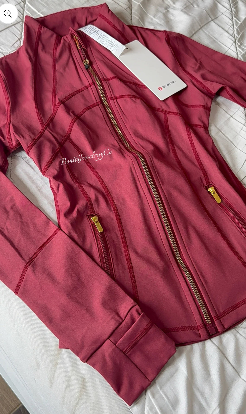 Full length Burgundy Lulu Jacket