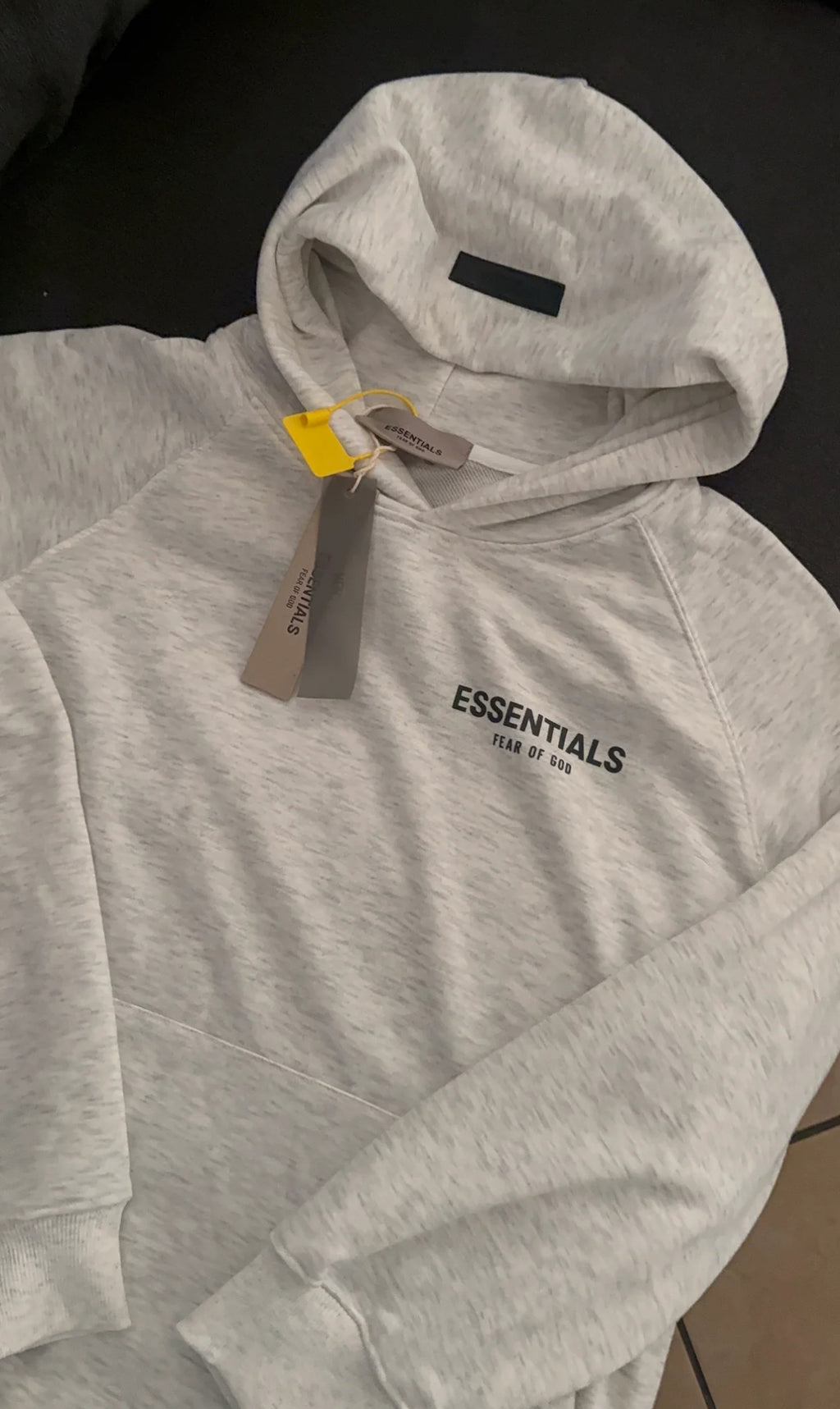 Grey Men hoodie - Essential
