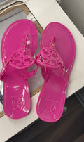 Plain hot pink TB slides