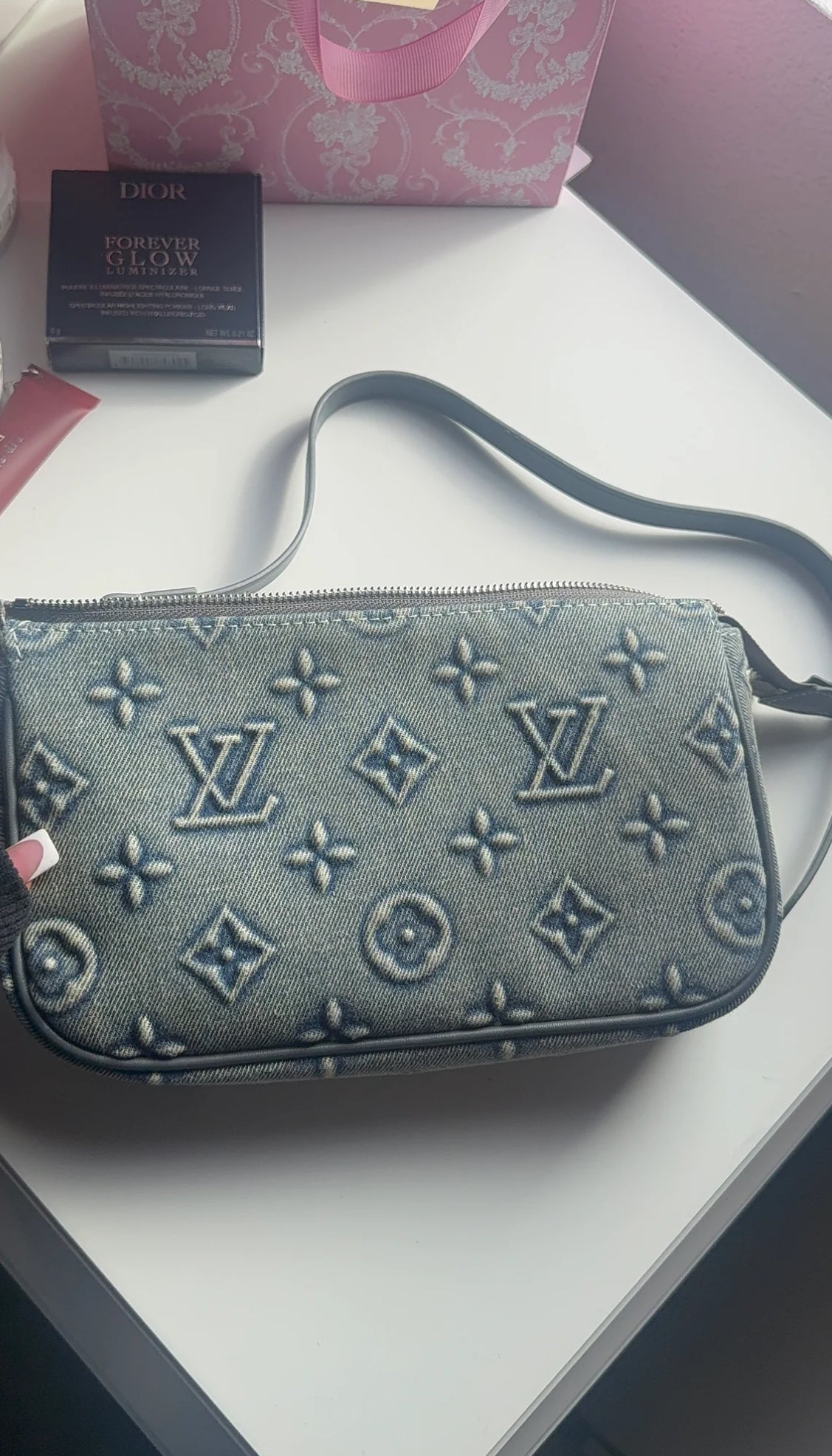 Mini Jean blue purse