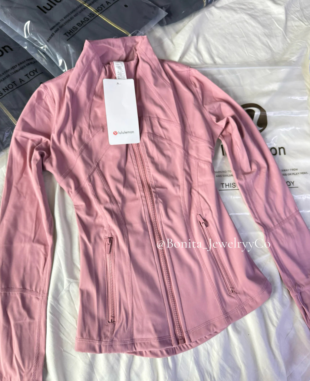 Full Length Pink Lulu Jacket