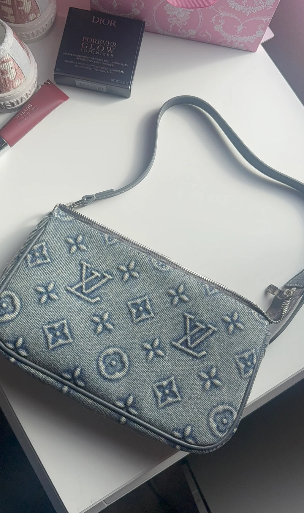 Mini Jean blue purse