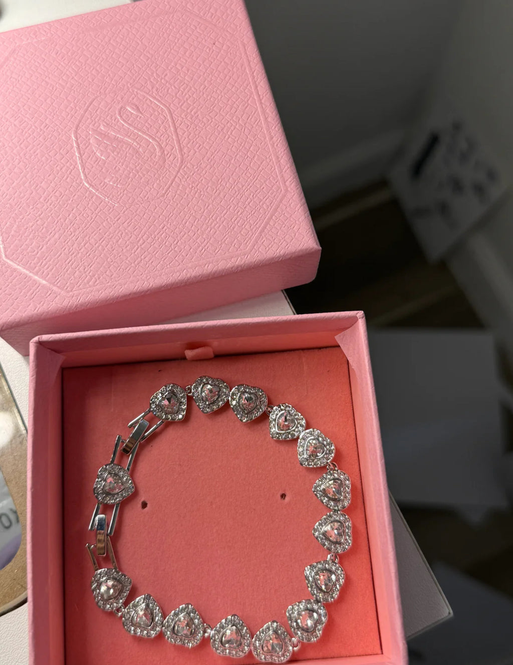 Silver Angelic Heart bracelet - with box