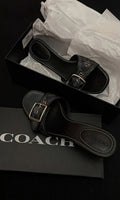 Black kitten heels with bling