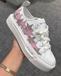 White with pink Star shoes