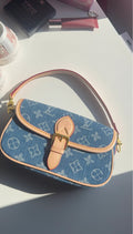 Mini denim purse