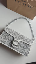 🎀White sparkly purse