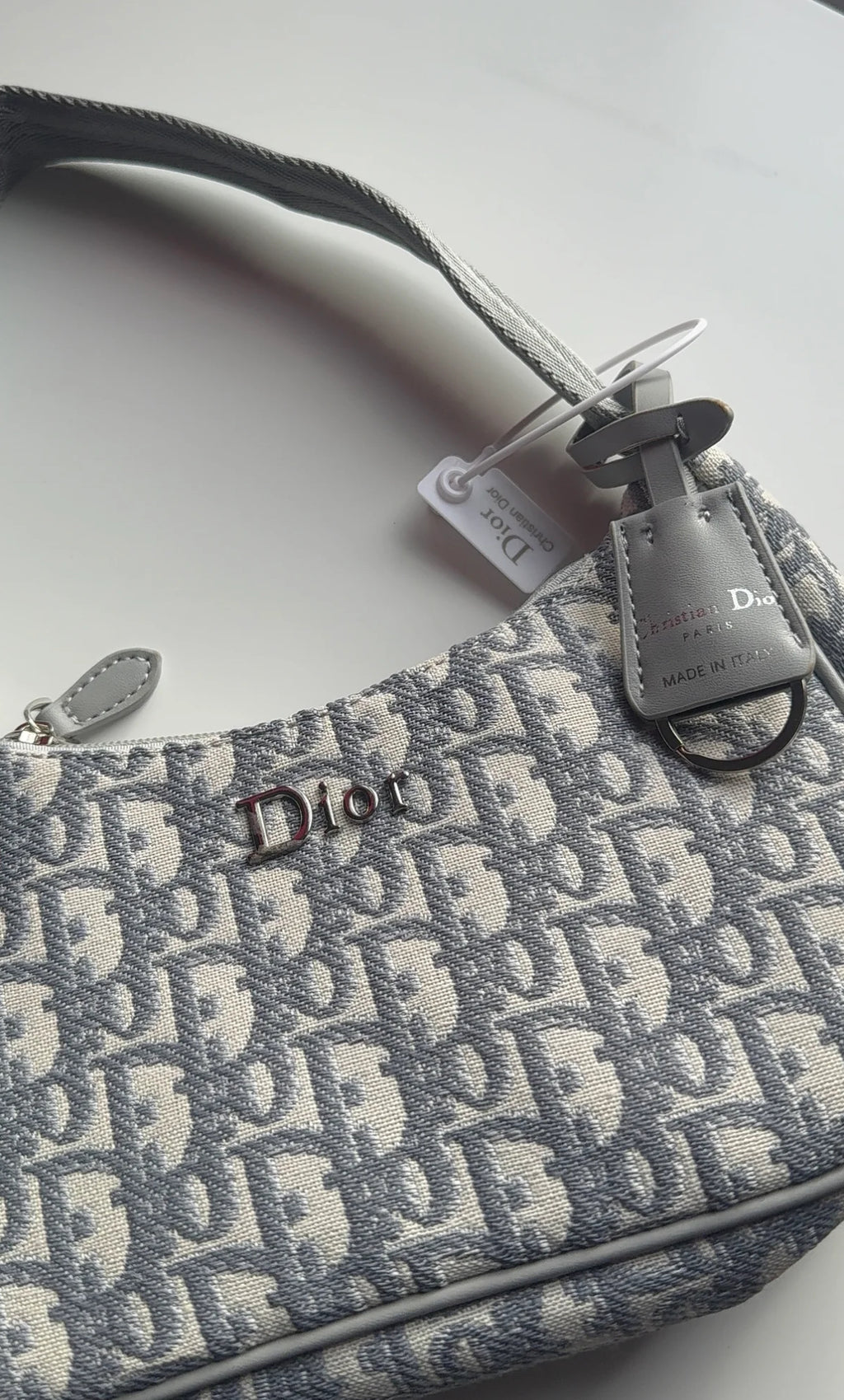 Grey lux purse