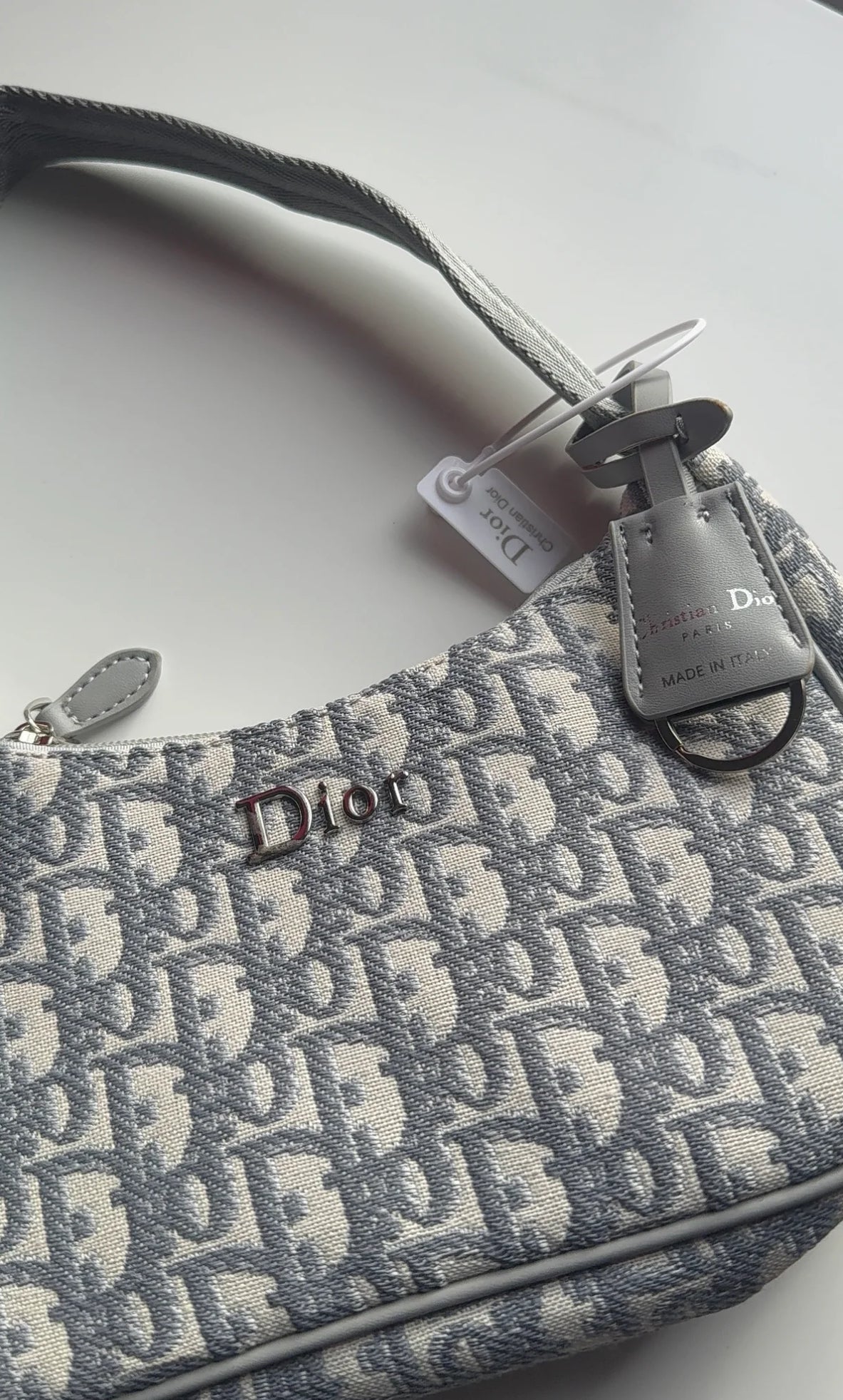 Grey lux purse