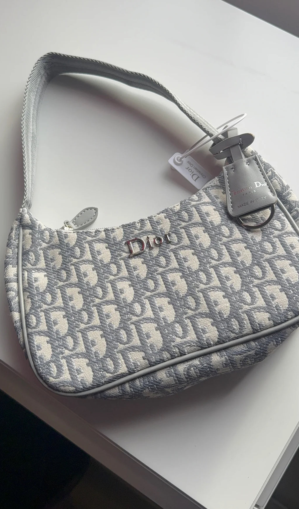 Grey lux purse