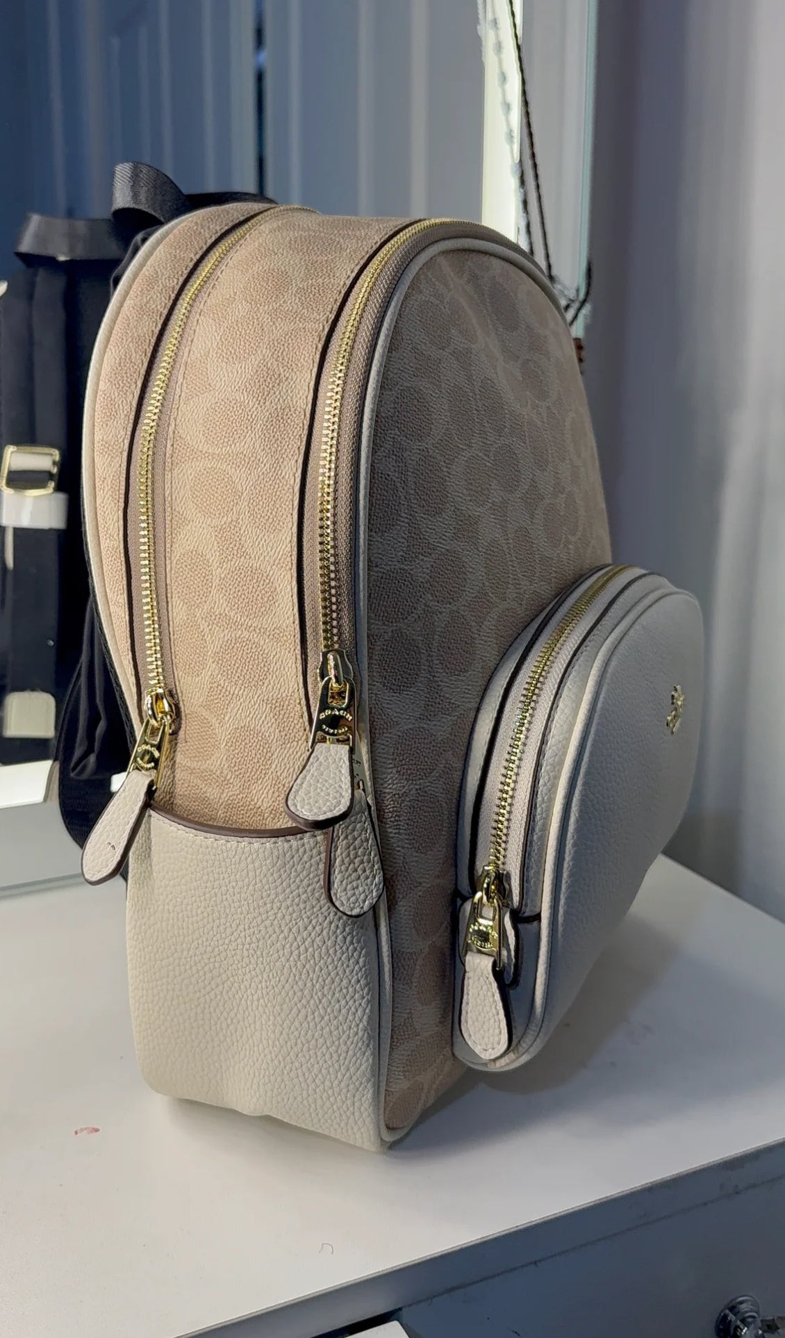 Brown backpack