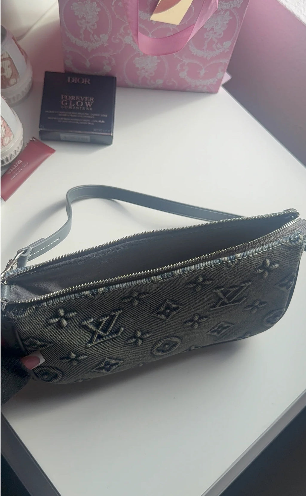 Mini Jean blue purse